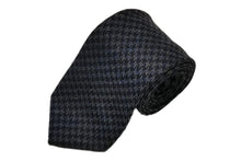 画像をギャラリービューアに読み込む, BLUE LABEL ネクタイ ◇ ウール ◇ ブルーグレー×千鳥格子(ネイビー)