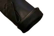 画像をギャラリービューアに読み込む, レディース手袋◇ナパレザーフィンガーレスグローブ◇ブラック/NERO 《シルク》