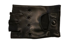 画像をギャラリービューアに読み込む, レディース手袋◆ナパレザードライビンググローブ◆ブラック/NERO《指なしタイプ》