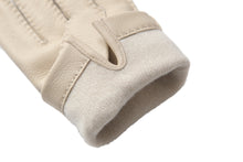 画像をギャラリービューアに読み込む, メンズ手袋◆ディアスキン◆クリーム/CREAM 《カシミヤ》