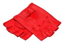 画像をギャラリービューアに読み込む, メンズ手袋◆ディアスキンドライビンググローブ◆レッド/ROSSO《指なしタイプ》