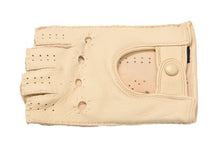 画像をギャラリービューアに読み込む, メンズ手袋◆ディアスキンドライビンググローブ◆クリーム/CREAM《指なしタイプ》