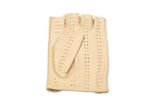 画像をギャラリービューアに読み込む, メンズ手袋◆ディアスキンドライビンググローブ◆クリーム/CREAM《指なしタイプ》