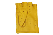 画像をギャラリービューアに読み込む, 【ラスト1点!】メンズ手袋◆ディアスキンドライビンググローブ◆イエロー/GIALLO《指なしタイプ》