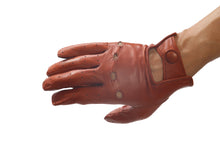 画像をギャラリービューアに読み込む, メンズ手袋◆ナパレザードライビンググローブ◆ネイビー/BLU 《パンチングタイプ》