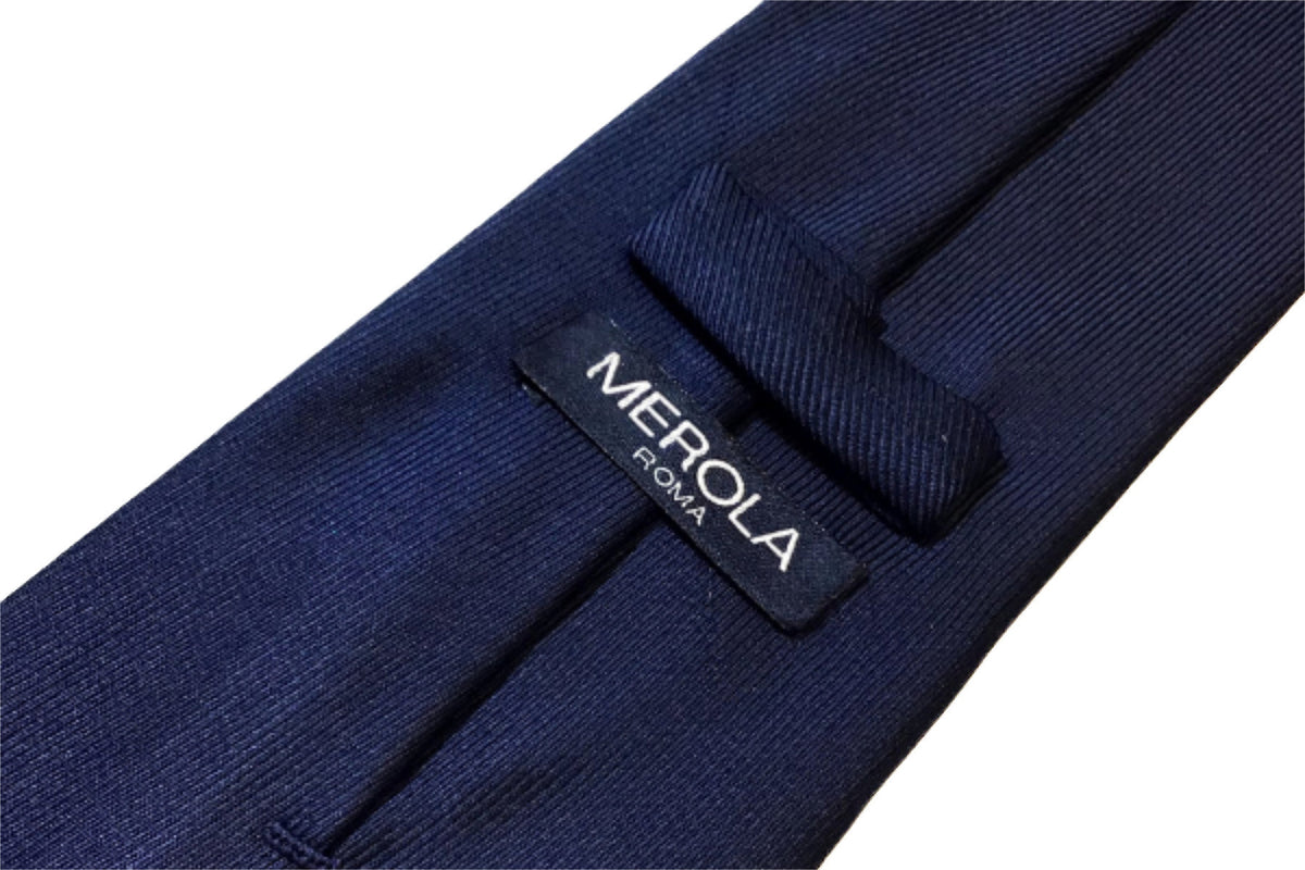 MEROLA SERIESネクタイ◇ネイビー×ソリッド《50オンス》 – Merola