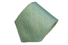 画像をギャラリービューアに読み込む, MILANO SERIES ネクタイ◆ ライトグリーン×アート系ドット《セッテピエゲ》