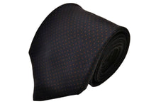 画像をギャラリービューアに読み込む, 【ラスト1点!】MILANO SERIES ネクタイ ◆ ネイビー×ピンドット(ブラウン)《セッテピエゲ》