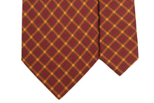 画像をギャラリービューアに読み込む, BLUE LABEL ネクタイ ◇ シルク ◇ ブラウン×チェック (レッド・イエロー)
