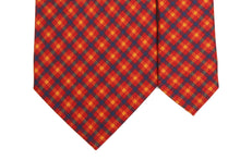 画像をギャラリービューアに読み込む, 【ラスト1点!】BLUE LABEL ネクタイ ◇ シルク ◇ レッド×チェック (ネイビー・イエロー)