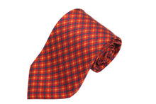 画像をギャラリービューアに読み込む, 【ラスト1点!】BLUE LABEL ネクタイ ◇ シルク ◇ レッド×チェック (ネイビー・イエロー)