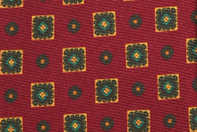 画像をギャラリービューアに読み込む, 【ラスト1点!】BLUE LABEL ネクタイ ◇ シルク ◇ エンジ×小紋 (イエロー・グリーン)