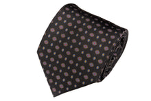 画像をギャラリービューアに読み込む, BLUE LABEL ネクタイ ◇ シルク ◇ 小紋 (ネイビー・ブラウン)