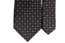 画像をギャラリービューアに読み込む, BLUE LABEL ネクタイ ◇ シルク ◇ 小紋 (ブラック・ブルー)