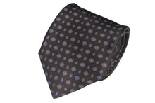 画像をギャラリービューアに読み込む, BLUE LABEL ネクタイ ◇ シルク ◇ 小紋 (ブラック・ブルー)