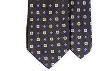 画像をギャラリービューアに読み込む, BLUE LABEL ネクタイ ◇ シルク ◇ 花小紋 × ネイビー・ブルー