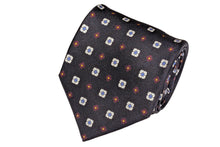 画像をギャラリービューアに読み込む, BLUE LABEL ネクタイ ◇ シルク ◇ 花小紋 × ネイビー・レッド