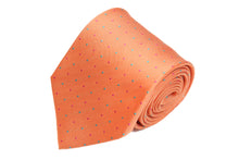 画像をギャラリービューアに読み込む, 【ラスト1点!】 BLUE LABEL ネクタイ ◇ シルク ◇ オレンジ×ドット(ブルー・ピンク)