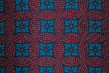 画像をギャラリービューアに読み込む, BLUE LABEL ネクタイ ◇ シルク ◇ ボルドー(ちりめん模様)×小紋(グリーン)