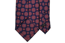 画像をギャラリービューアに読み込む, 【ラスト1点!】BLUE LABEL ネクタイ ◇ シルク ◇ ネイビー×小紋(大小丸模様)(レッド)