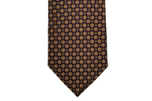 画像をギャラリービューアに読み込む, 【ラスト1点!】BLUE LABEL ネクタイ ◇ シルク ◇ ネイビー×小紋(大小花模様)(イエロー)