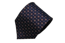 画像をギャラリービューアに読み込む, BLUE LABEL ネクタイ ◇ シルク ◇ ネイビー×ペイズリー調花小紋