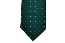 画像をギャラリービューアに読み込む, BLUE LABEL ネクタイ ◇ シルク ◇ グリーン×ドット(ホワイト)