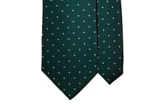 画像をギャラリービューアに読み込む, BLUE LABEL ネクタイ ◇ シルク ◇ グリーン×ドット(ホワイト)