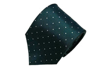 画像をギャラリービューアに読み込む, BLUE LABEL ネクタイ ◇ シルク ◇ グリーン×ドット(ホワイト)