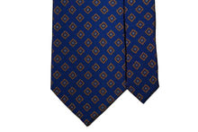 画像をギャラリービューアに読み込む, BLUE LABEL ネクタイ ◇ シルク ◇ ブルー×小紋(額縁風)