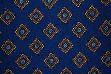 画像をギャラリービューアに読み込む, BLUE LABEL ネクタイ ◇ シルク ◇ ブルー×小紋(額縁風)