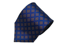 画像をギャラリービューアに読み込む, BLUE LABEL ネクタイ ◇ シルク ◇ ブルー×小紋(額縁風)