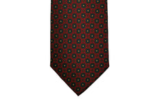 画像をギャラリービューアに読み込む, BLUE LABEL ネクタイ ◇ シルク ◇ バーガンディ×小紋(レトロ)(グリーン)