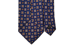 画像をギャラリービューアに読み込む, BLUE LABEL ネクタイ ◇ シルク ◇ ネイビー×小紋(モザイクタイル調)