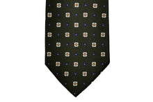 画像をギャラリービューアに読み込む, BLUE LABEL ネクタイ ◇ シルク ◇ グリーン×小紋(ホワイト・ブルー)