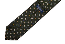 画像をギャラリービューアに読み込む, BLUE LABEL ネクタイ ◇ シルク ◇ グリーン×小紋(ホワイト・ブルー)