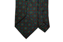 画像をギャラリービューアに読み込む, BLUE LABEL ネクタイ ◇ シルク ◇ ブラウン×小紋(大)(グリーン)