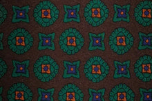 画像をギャラリービューアに読み込む, BLUE LABEL ネクタイ ◇ シルク ◇ ブラウン×小紋(大)(グリーン)