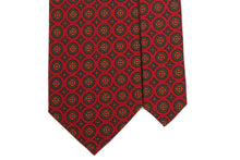 画像をギャラリービューアに読み込む, 【ラスト1点!】BLUE LABEL ネクタイ ◇ シルク ◇ レッド×大ドット・ダイヤ(グリーン)