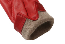 画像をギャラリービューアに読み込む, 【ラスト1点!】レディース手袋◇ディアスキン◇レッド/ROSSO 《カシミヤ》