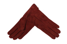 画像をギャラリービューアに読み込む, 【ラスト1点!】レディース手袋◇スウェード◇ルビー/RUBINO《カシミヤ》【サイズ7.5(L)】