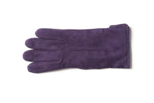 画像をギャラリービューアに読み込む, 【ラスト1点!】レディース手袋◇スウェード◇パープル/PURPLE 《カシミヤ》