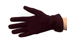 画像をギャラリービューアに読み込む, メローラ レディース手袋◇スウェード◇ダークブラウン/MORO《ライン無しデザイン ・ カシミア》