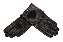 画像をギャラリービューアに読み込む, レディース手袋◇ナパレザードライビンググローブ◇ブラック/NERO《パンチングタイプ》