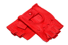 画像をギャラリービューアに読み込む, 【ラスト1点!】レディース手袋◇ディアスキンドライビンググローブ◇レッド/ROSSO《指なしタイプ》