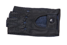 画像をギャラリービューアに読み込む, レディース手袋◇ディアスキンドライビンググローブ◇ネイビー/BLUE《指なしタイプ》