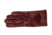 画像をギャラリービューアに読み込む, レディース手袋◇ナパレザードライビンググローブ◇ボルドー/BORDEAUX《パンチングタイプ》