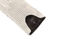 画像をギャラリービューアに読み込む, レディース手袋◇ナパレザー/ニットドライビンググローブ◇ダークブラウン×ホワイト/MORO×AVORIO