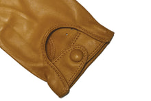 画像をギャラリービューアに読み込む, レディース手袋◇ナパレザー ドライビンググローブ◇イエローブラウン/OLD GOLD《パンチングタイプ》