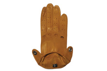 画像をギャラリービューアに読み込む, レディース手袋◇ナパレザー ドライビンググローブ◇イエローブラウン/OLD GOLD《パンチングタイプ》
